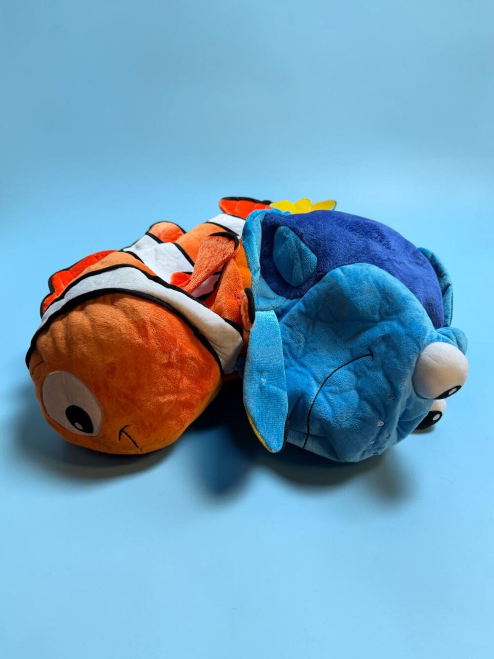Disney Parks Reversible Finding Nemo 23" NEMO / DORY Plush Stuffed Animal Toy